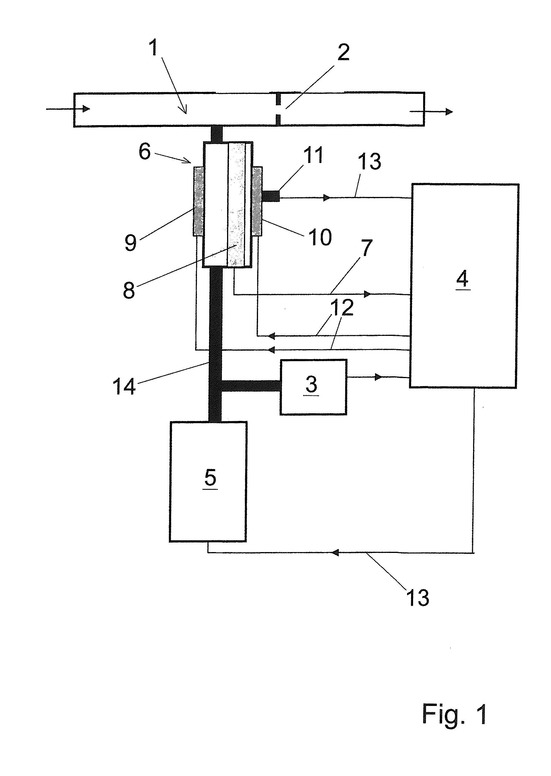 Alcohol-measuring device with fast operational readiness