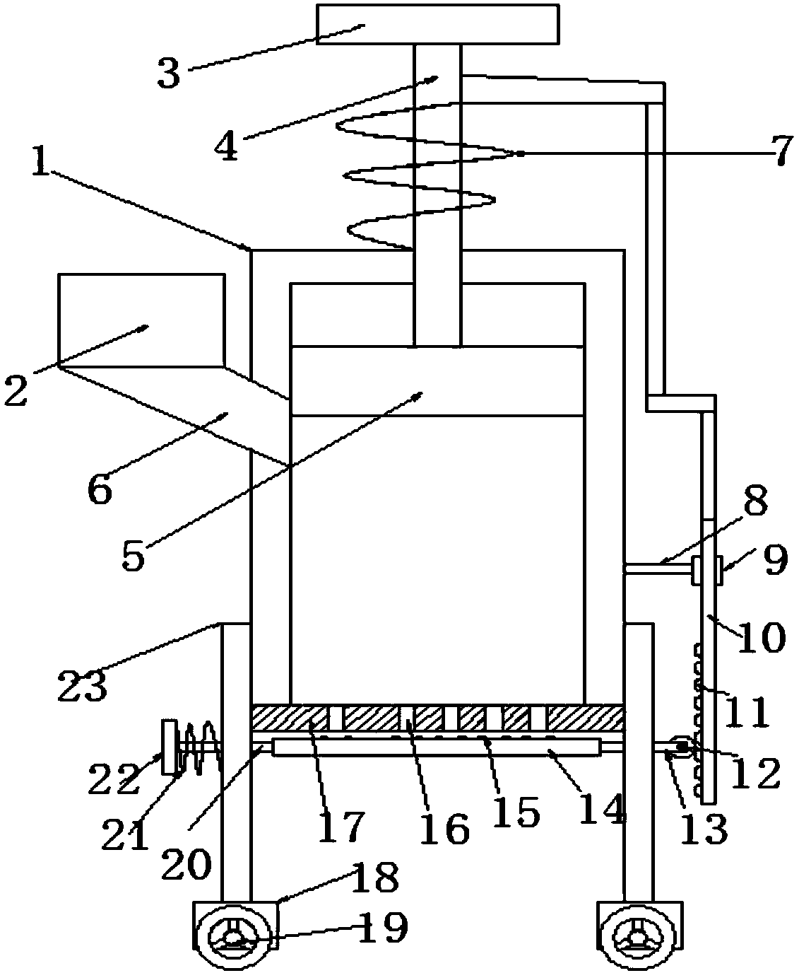 Feed particle processing device with polarized cutting function