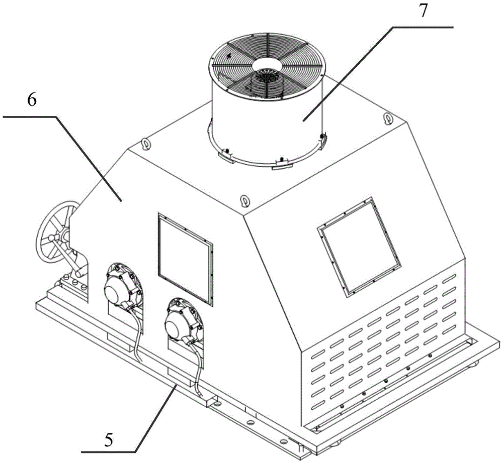 Wear test bench for shaft end grounding device of high-speed EMU (electric multiple unit) train