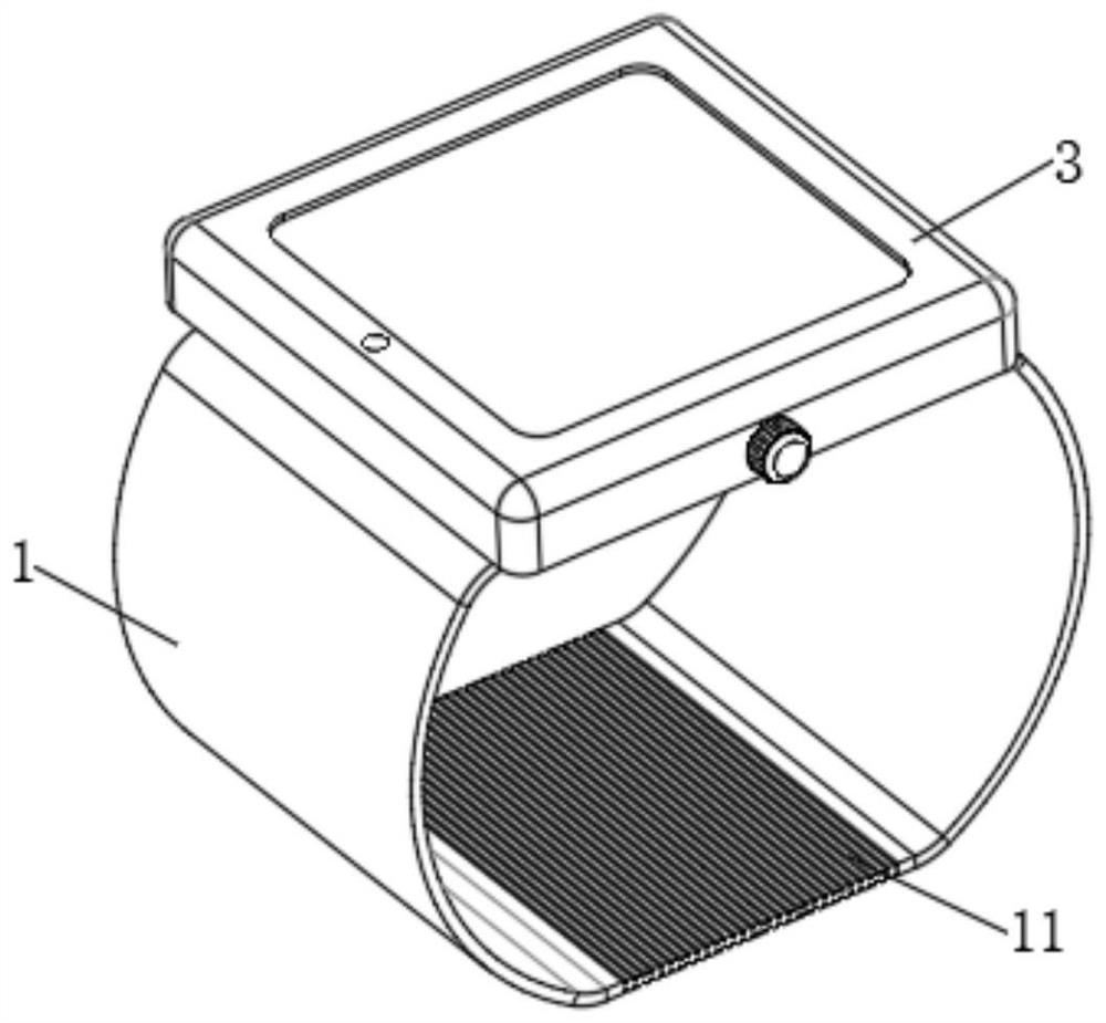 Cardiovascular monitoring watchband and cardiovascular monitoring wearable device