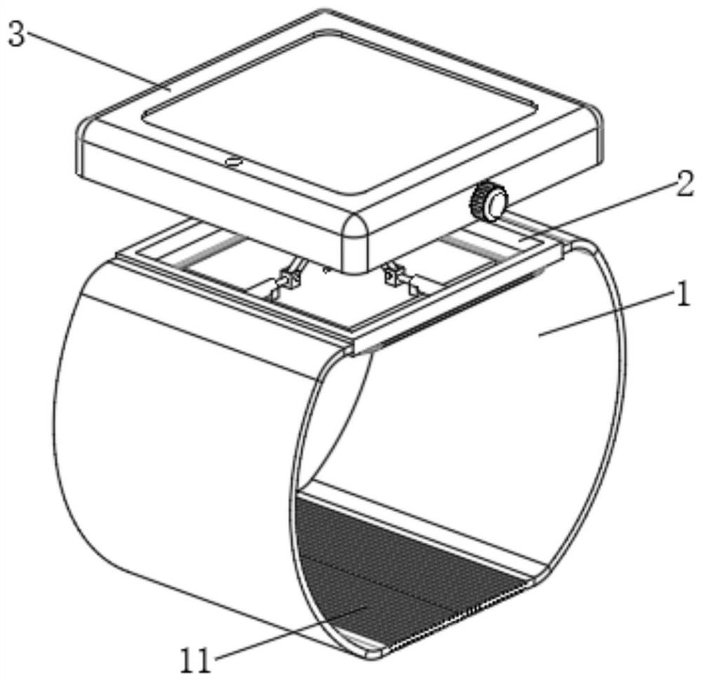 Cardiovascular monitoring watchband and cardiovascular monitoring wearable device
