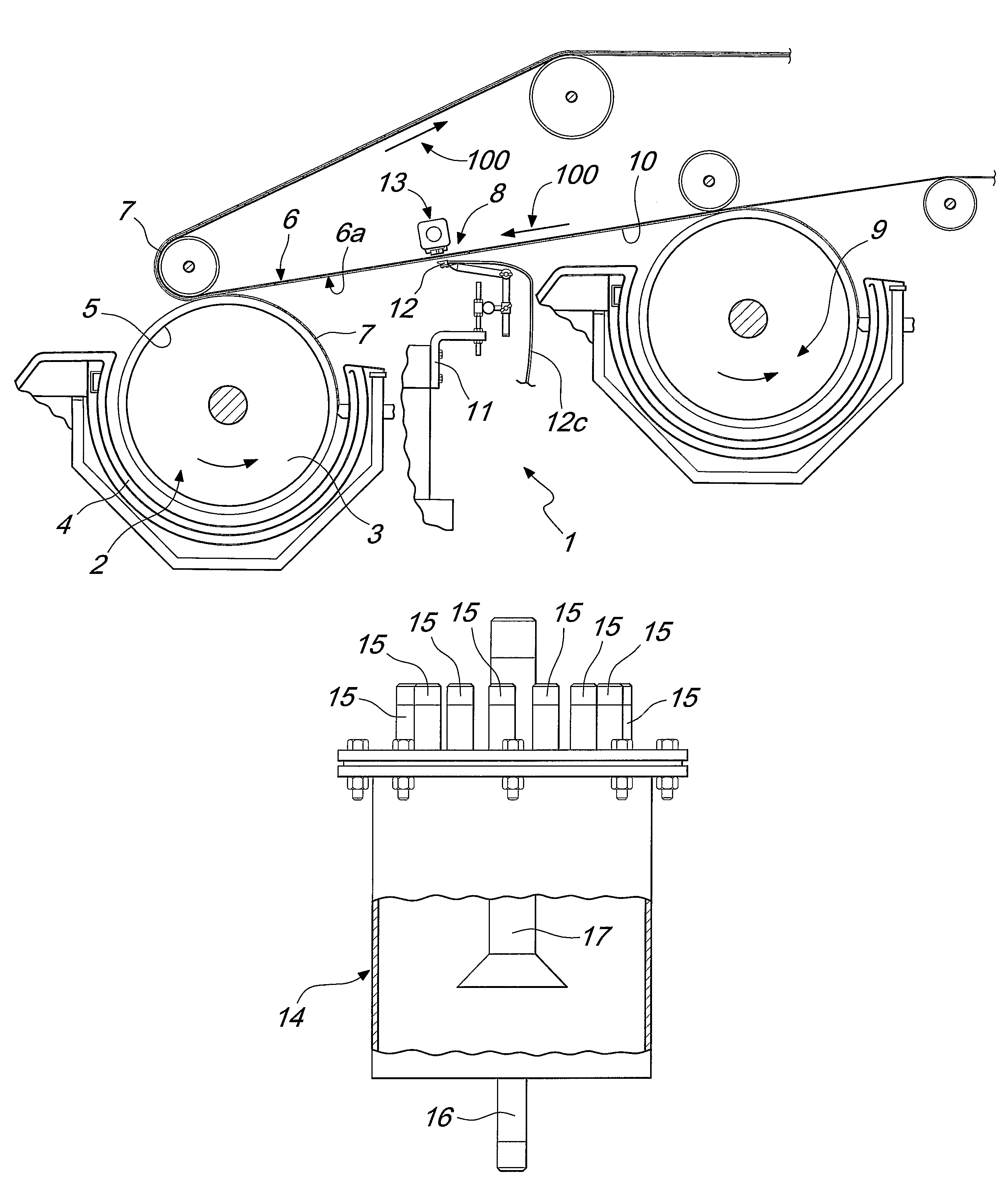 Apparatus and method for manufacturing security paper