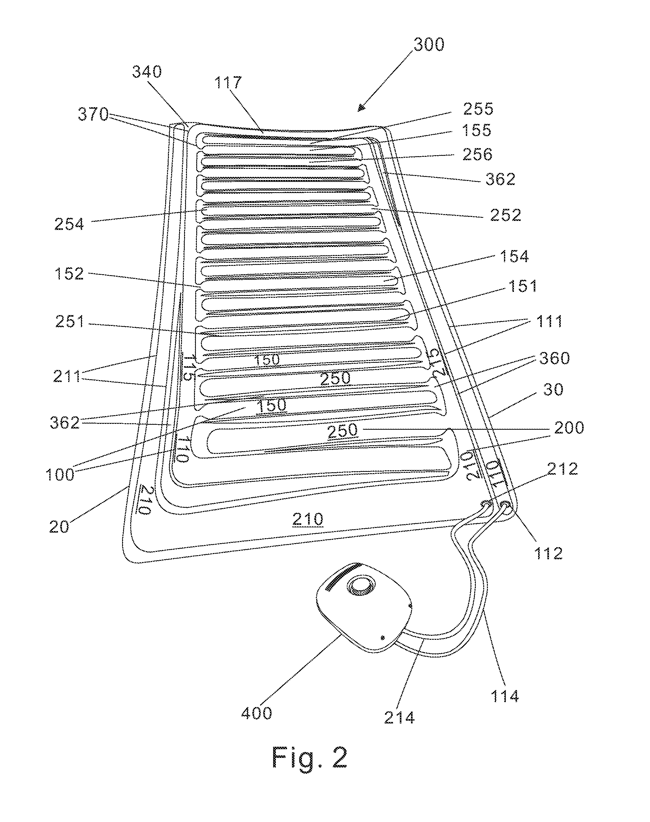 Air Cushion with Alternatively Inflated Chambers