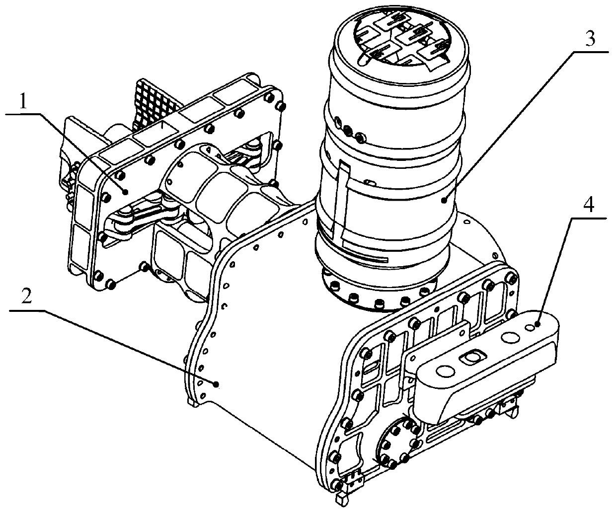 Small celestial body integrated sampler with grinding and clamping functions