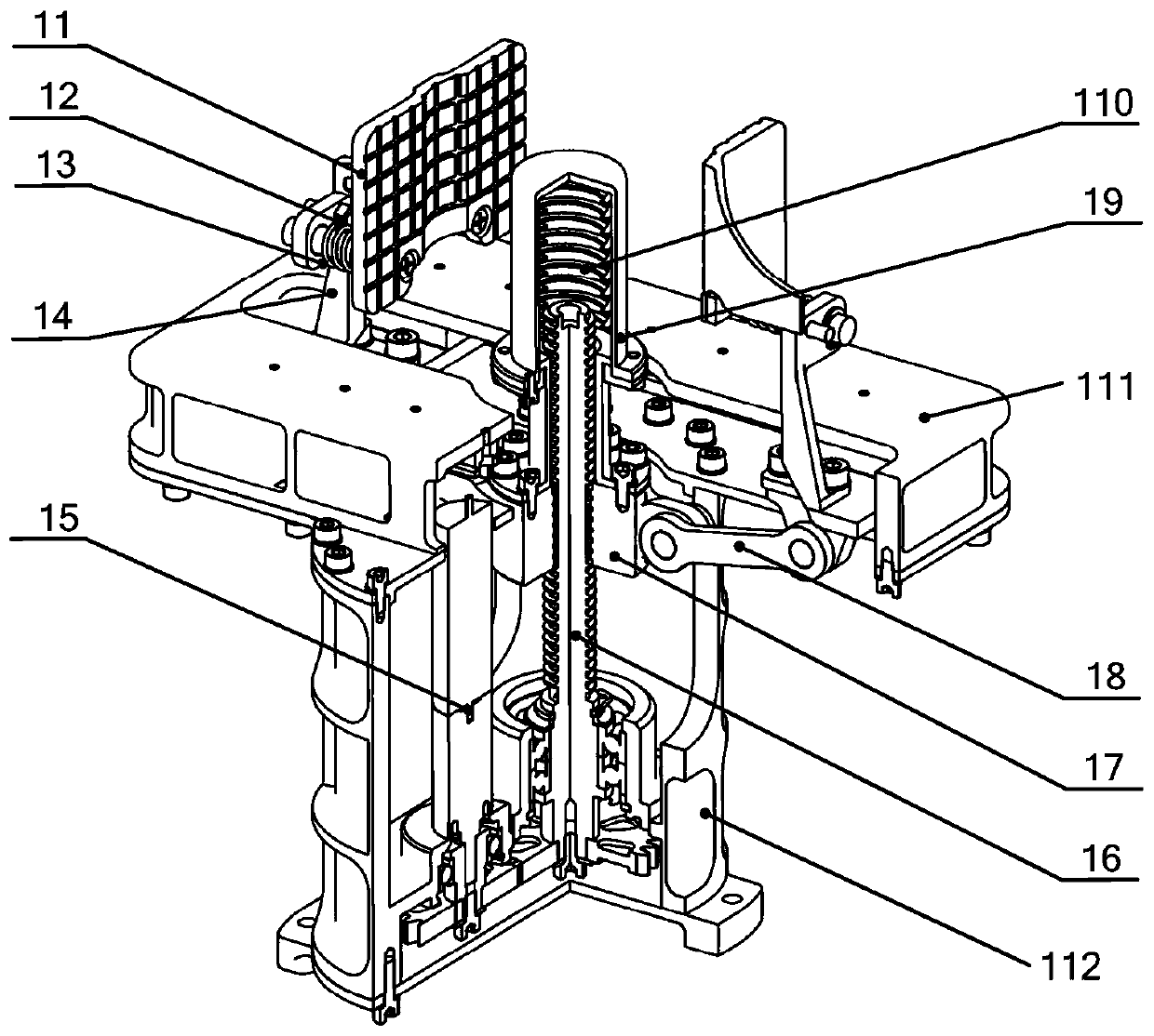 Small celestial body integrated sampler with grinding and clamping functions