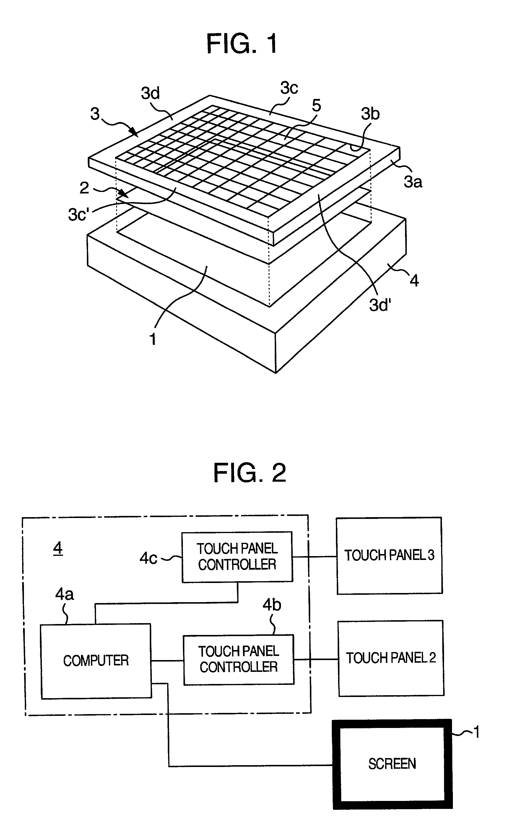 Touch responsive display unit and method