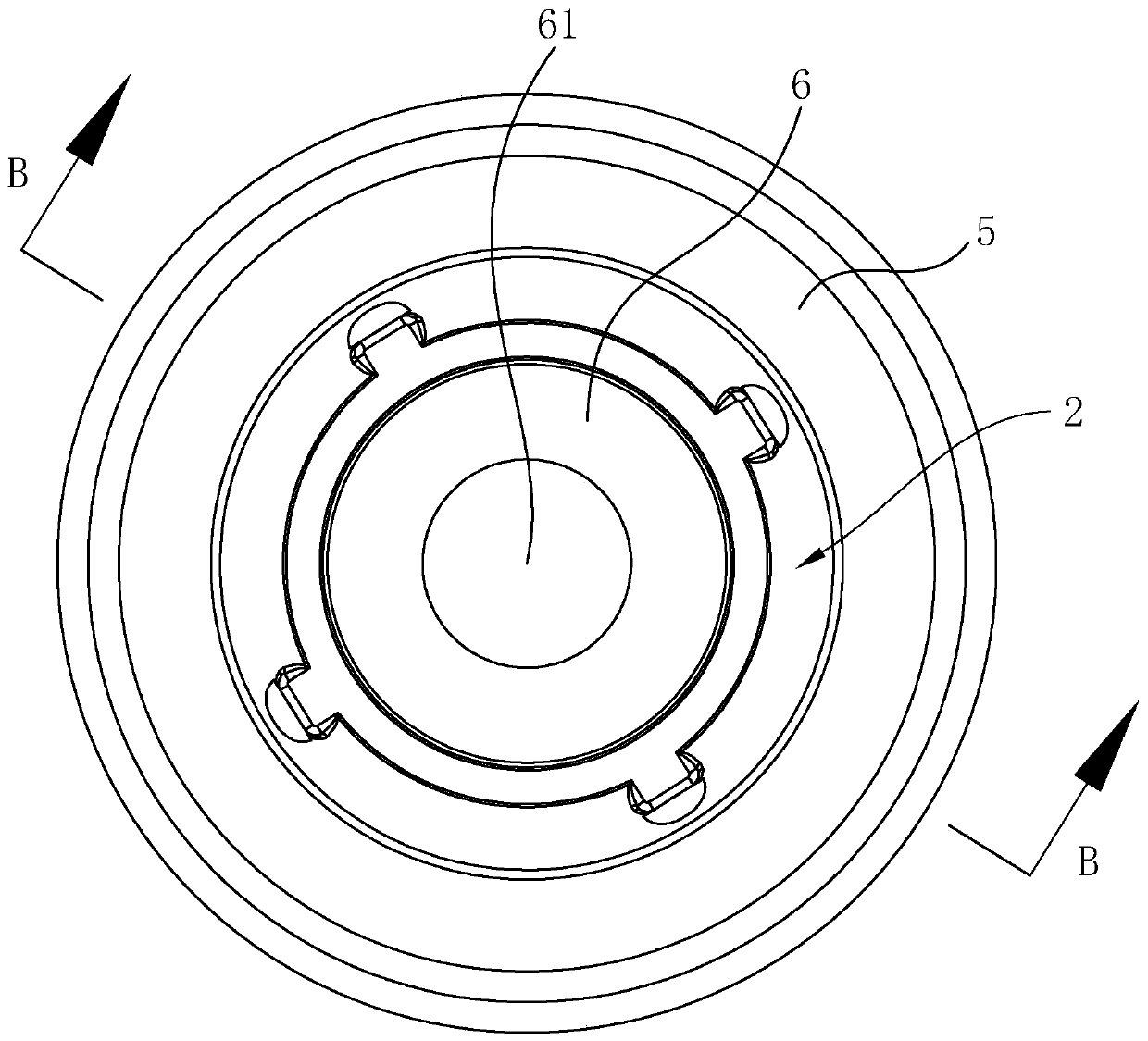 Sulfur hexafluoride arc-extinguishing chamber structure