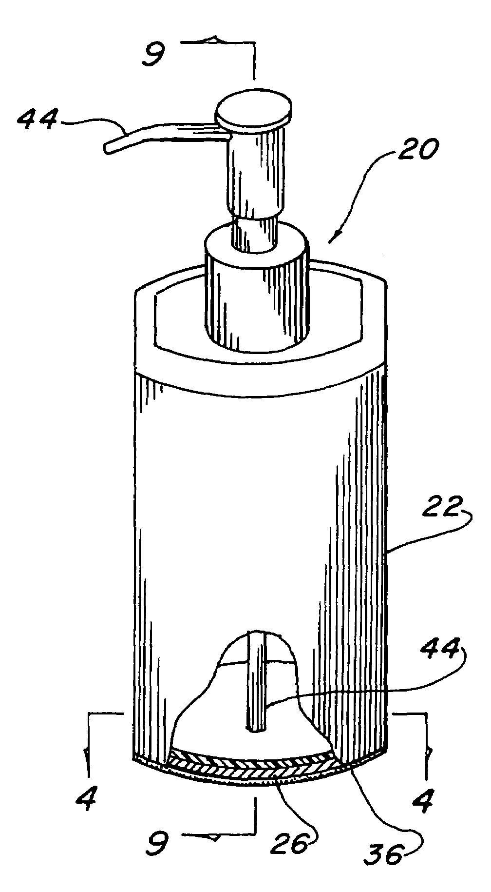 Plastic lined metallic liquid dispenser