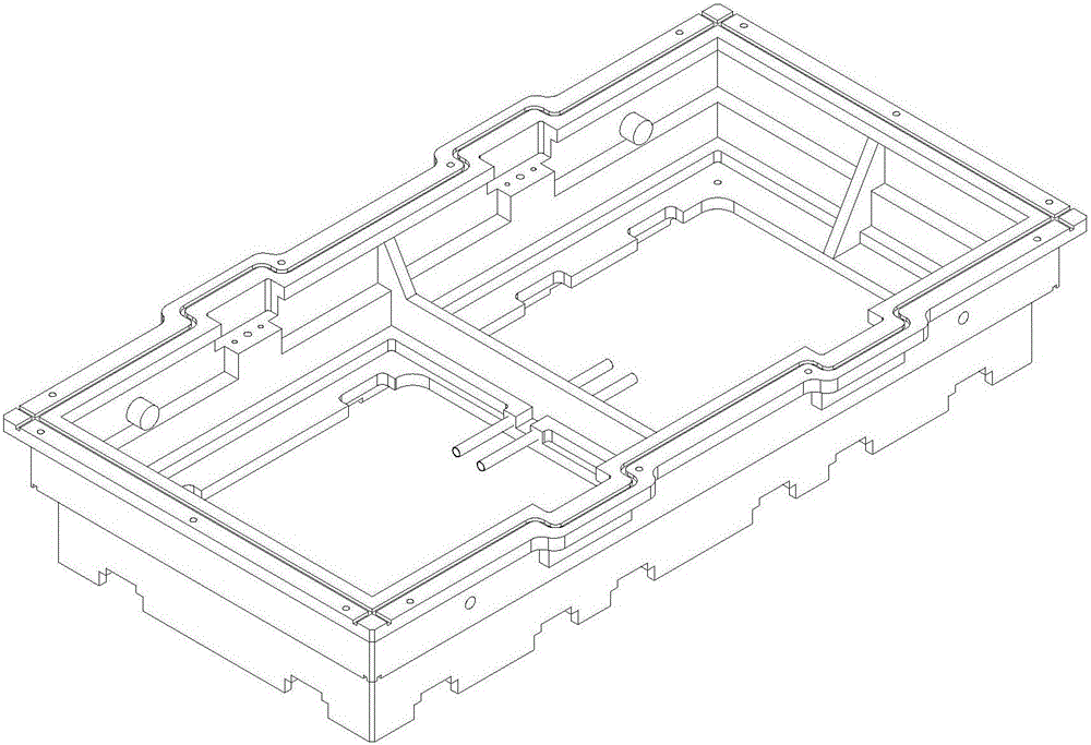 Automatic molding and casting device for home appliance base products