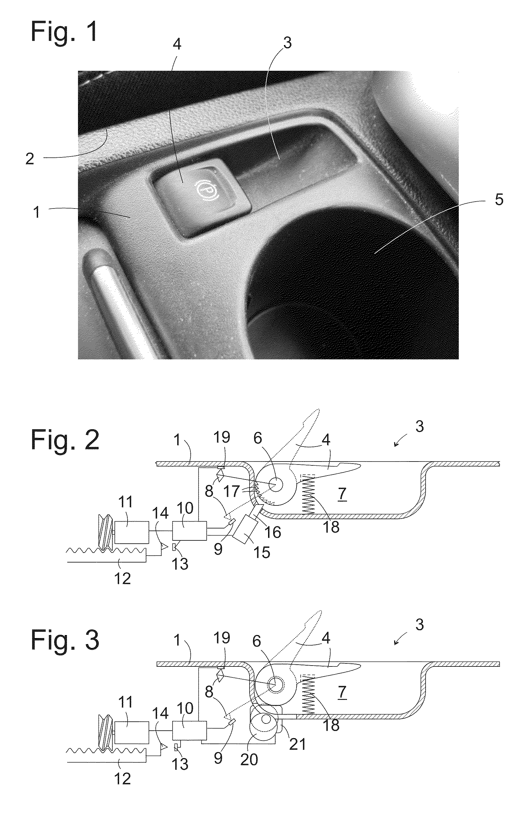 Hand brake device for a vehicle