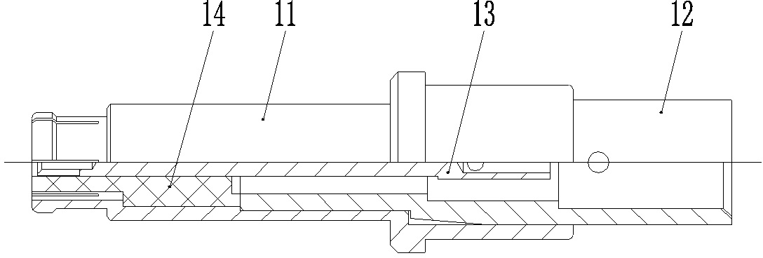 Cable-connecting radio-frequency coaxial connector