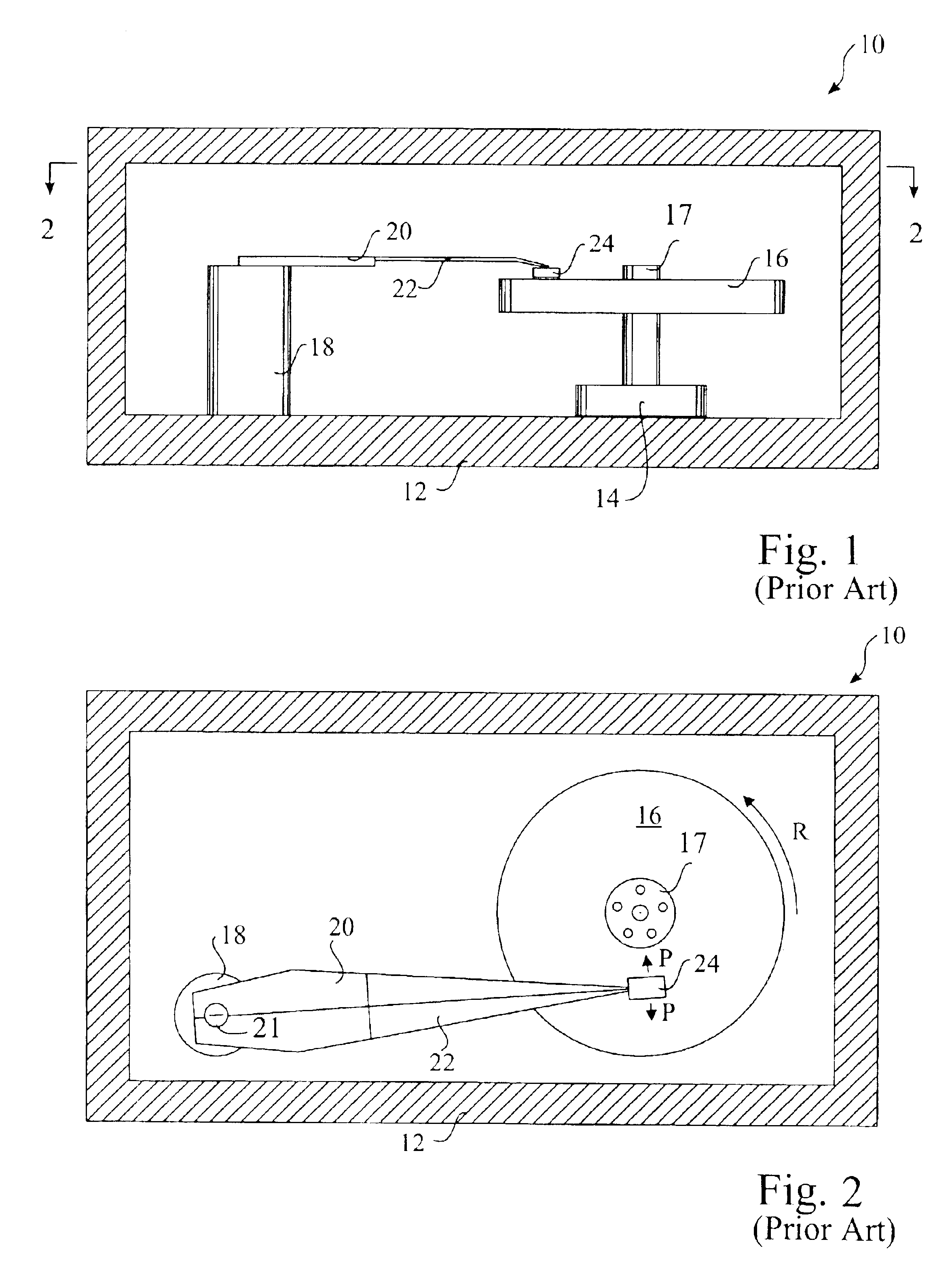 Air bearing having a cavity patch surface coplanar with a leading edge pad surface