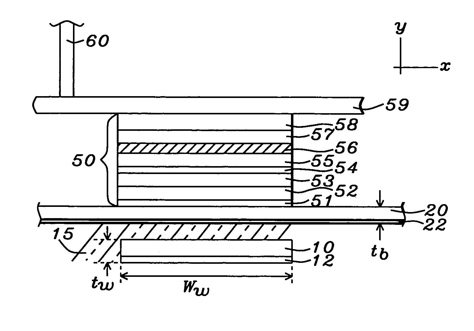 Magnetic random access memory array with proximate read and write lines cladded with magnetic material