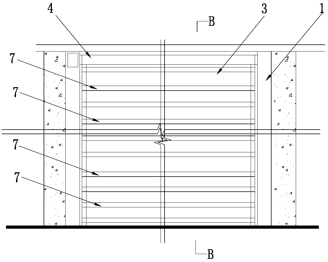 Closed air curtain cold-proof and heat-preserving special door structure of steam turbine power plant