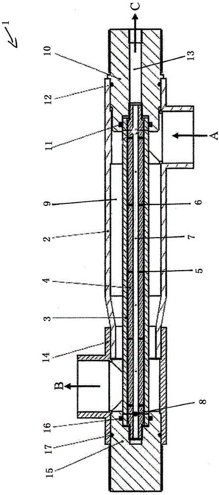 Device for taking samples from municipal and/or industrial wastewater