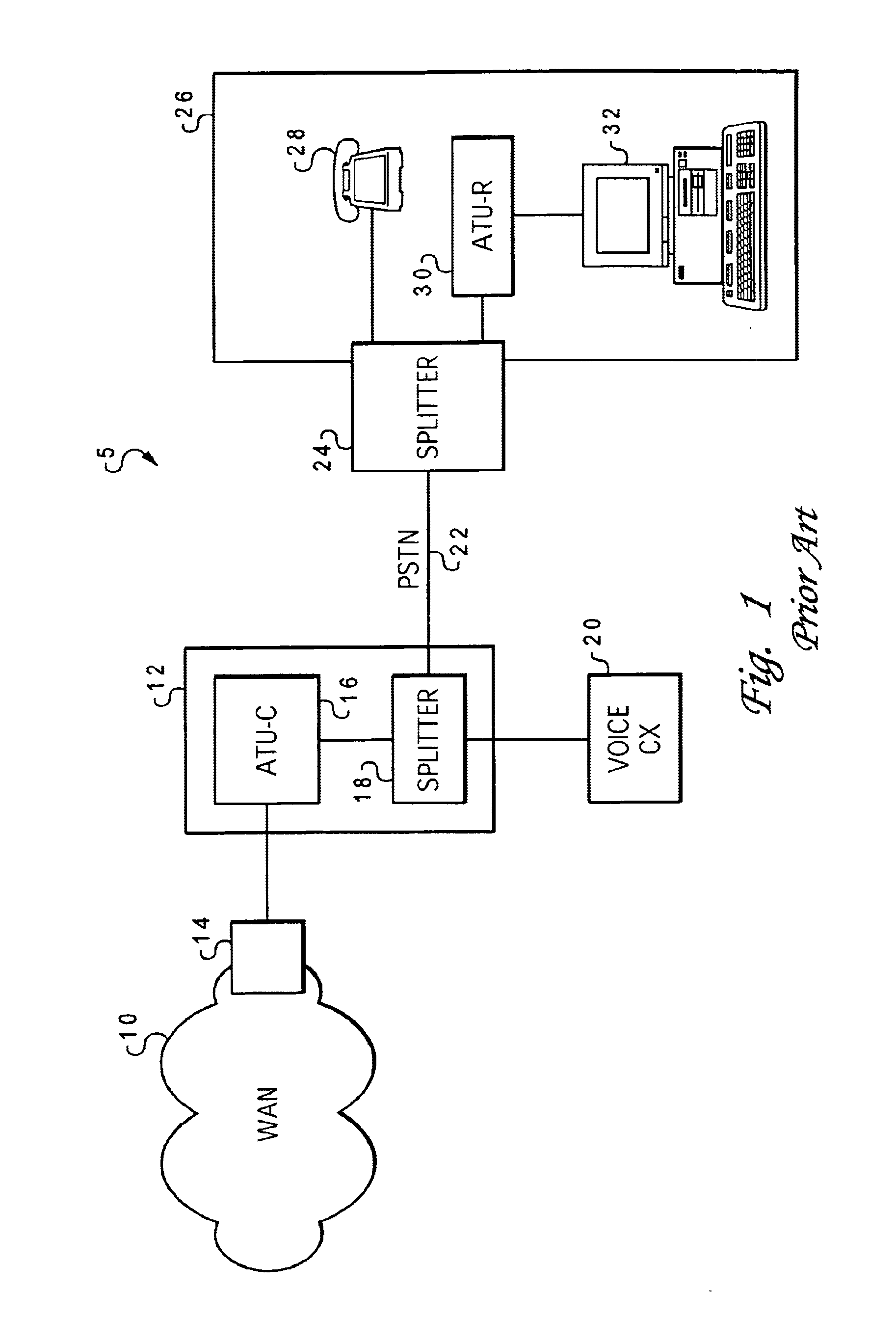 Method and system for dynamically inverting an asymmetric digital subscriber line (ADSL) system