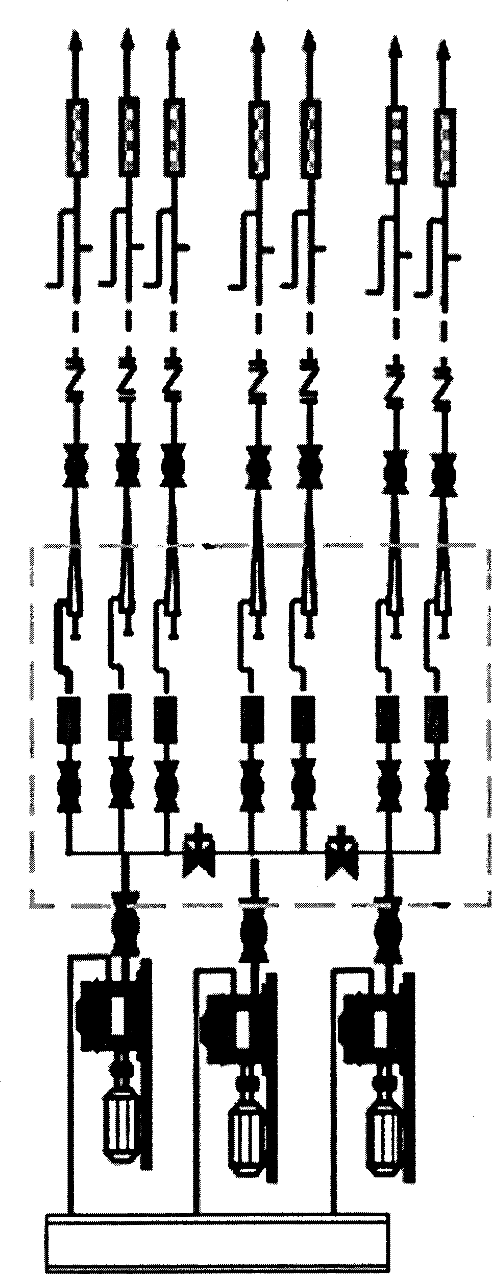 Proportion regulating and injecting system