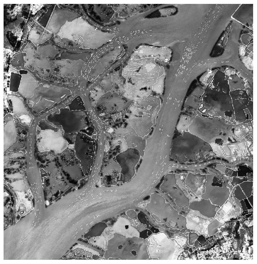 Near-shore aquaculture area remote sensing image extraction method based on multi-feature and spectrum fusion