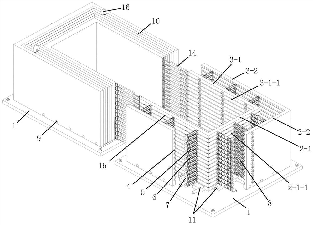 Waterproof viscoelastic boundary constrained underwater multipoint earthquake input shear box