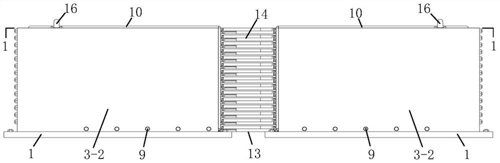 Waterproof viscoelastic boundary constrained underwater multipoint earthquake input shear box