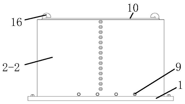 Waterproof viscoelastic boundary constrained underwater multipoint earthquake input shear box