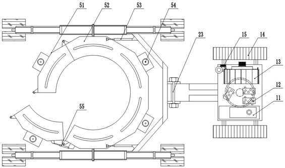 hydraulically driven tree transplanter