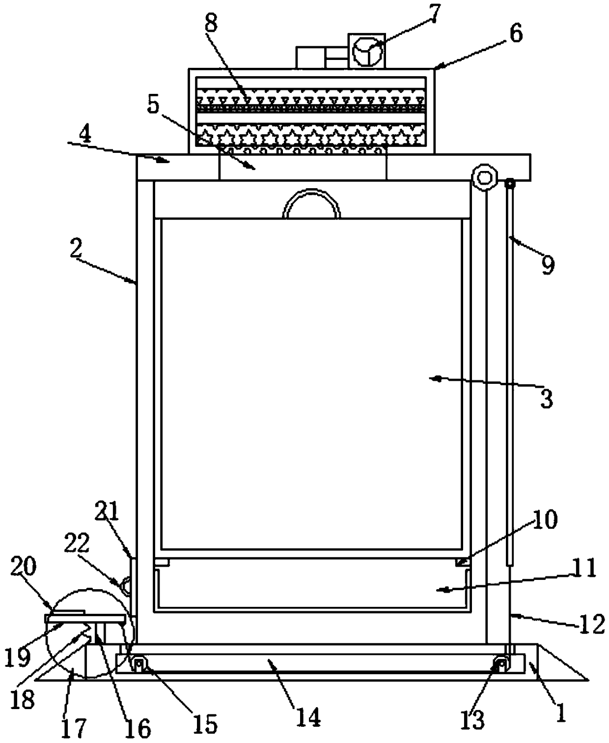 Environment-friendly garbage can capable of removing peculiar smell in time