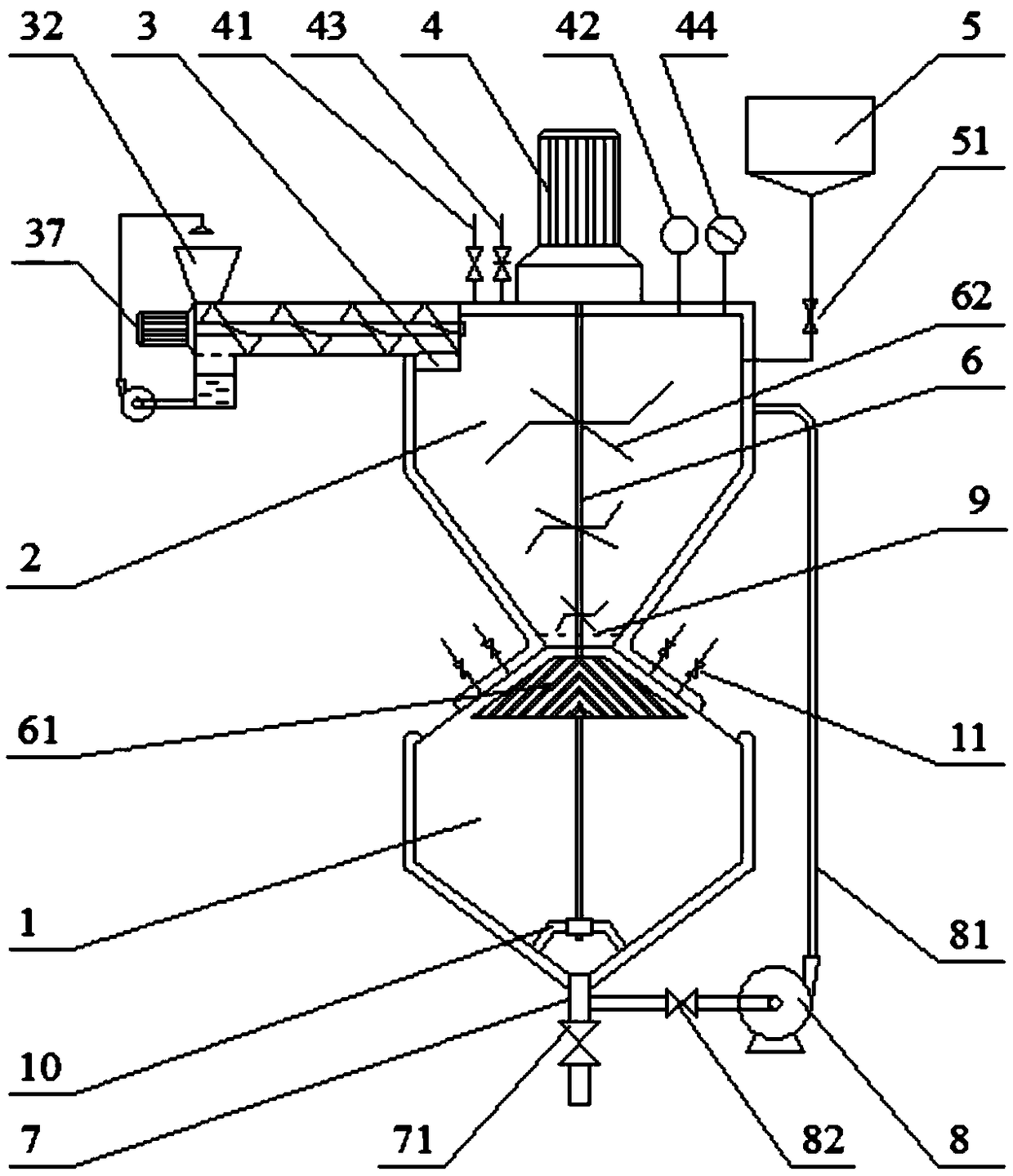 Continuous fruit and vegetable puree making and conditioning device