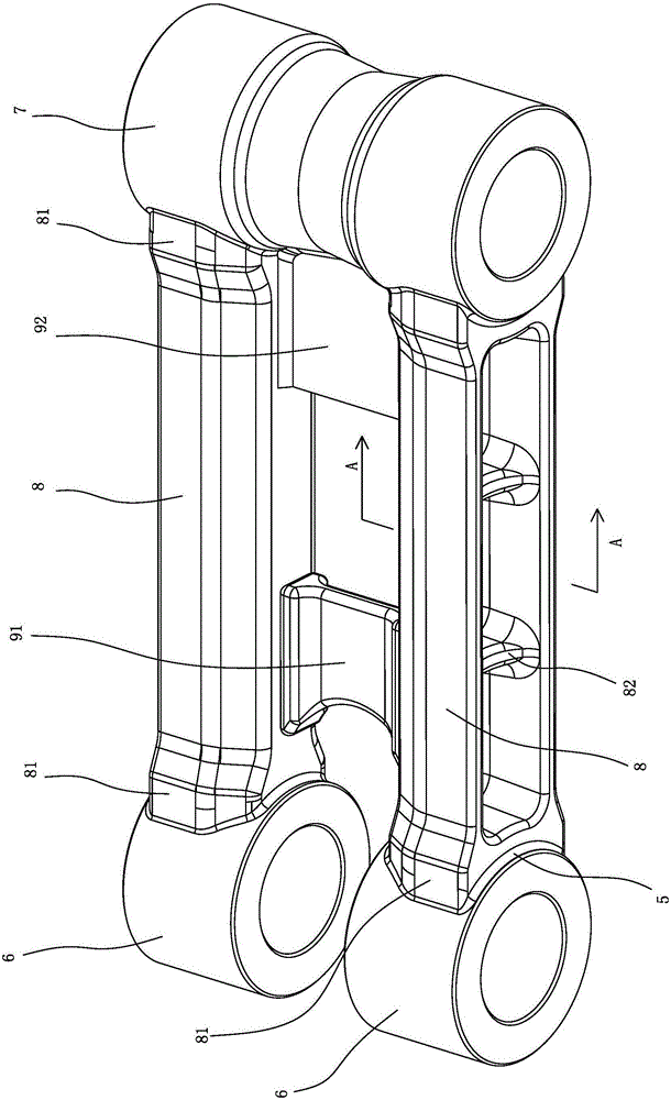 Support arm and excavator