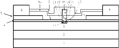 GaAs pseudomorphic high electron mobility transistor