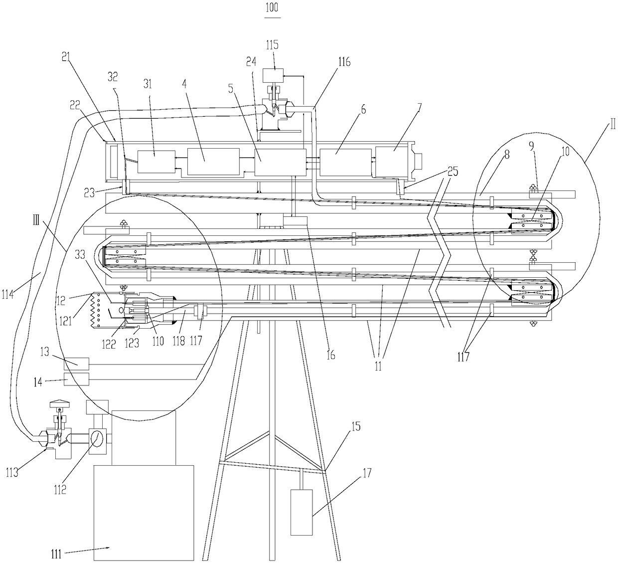 Folding ignition device and control method thereof