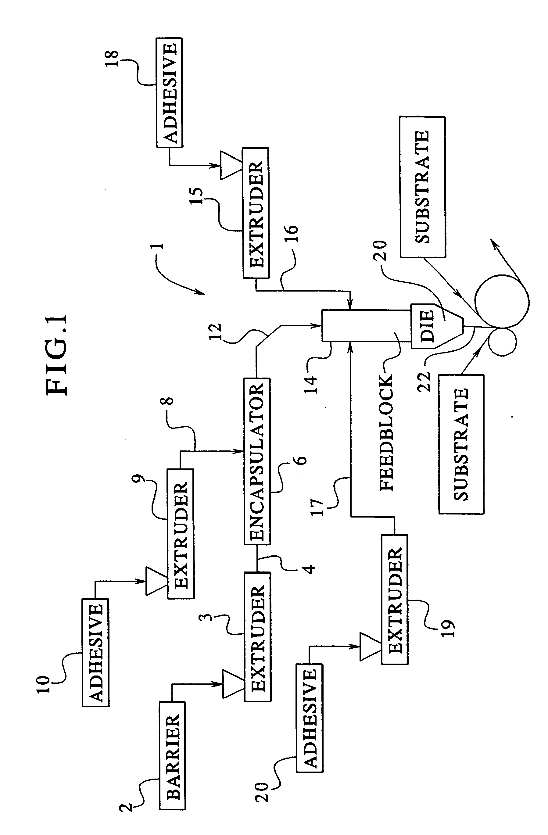 Encapsulated barrier for flexible films and a method of making and using the same