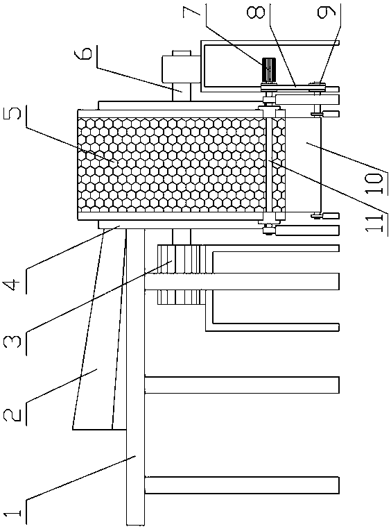 Steel slag crushing and screening integrated device