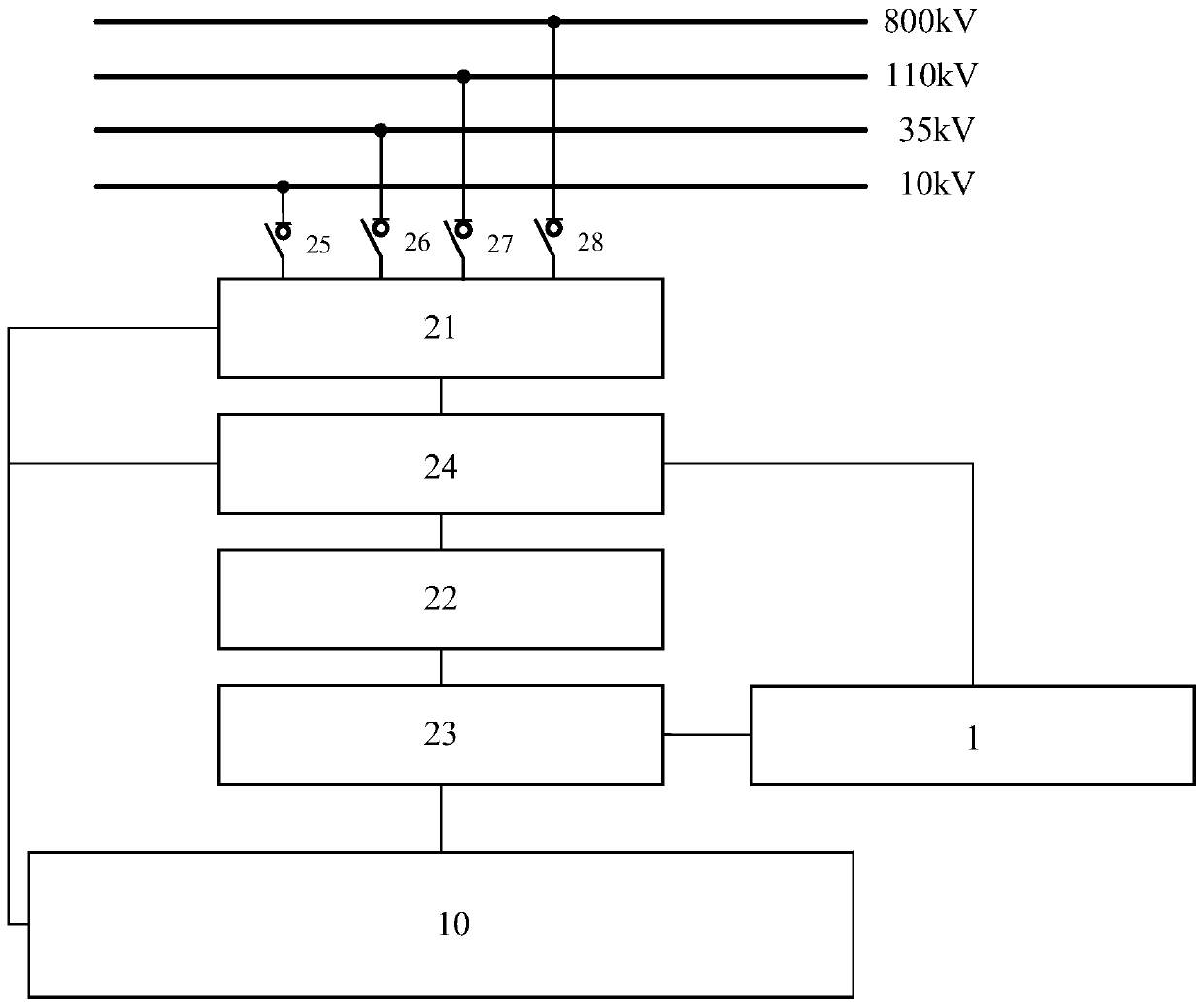 Electric energy quality treatment equipment performance detection system