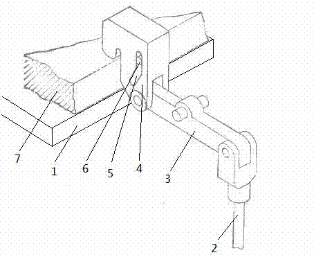 Automatic pressing plate with guide pin