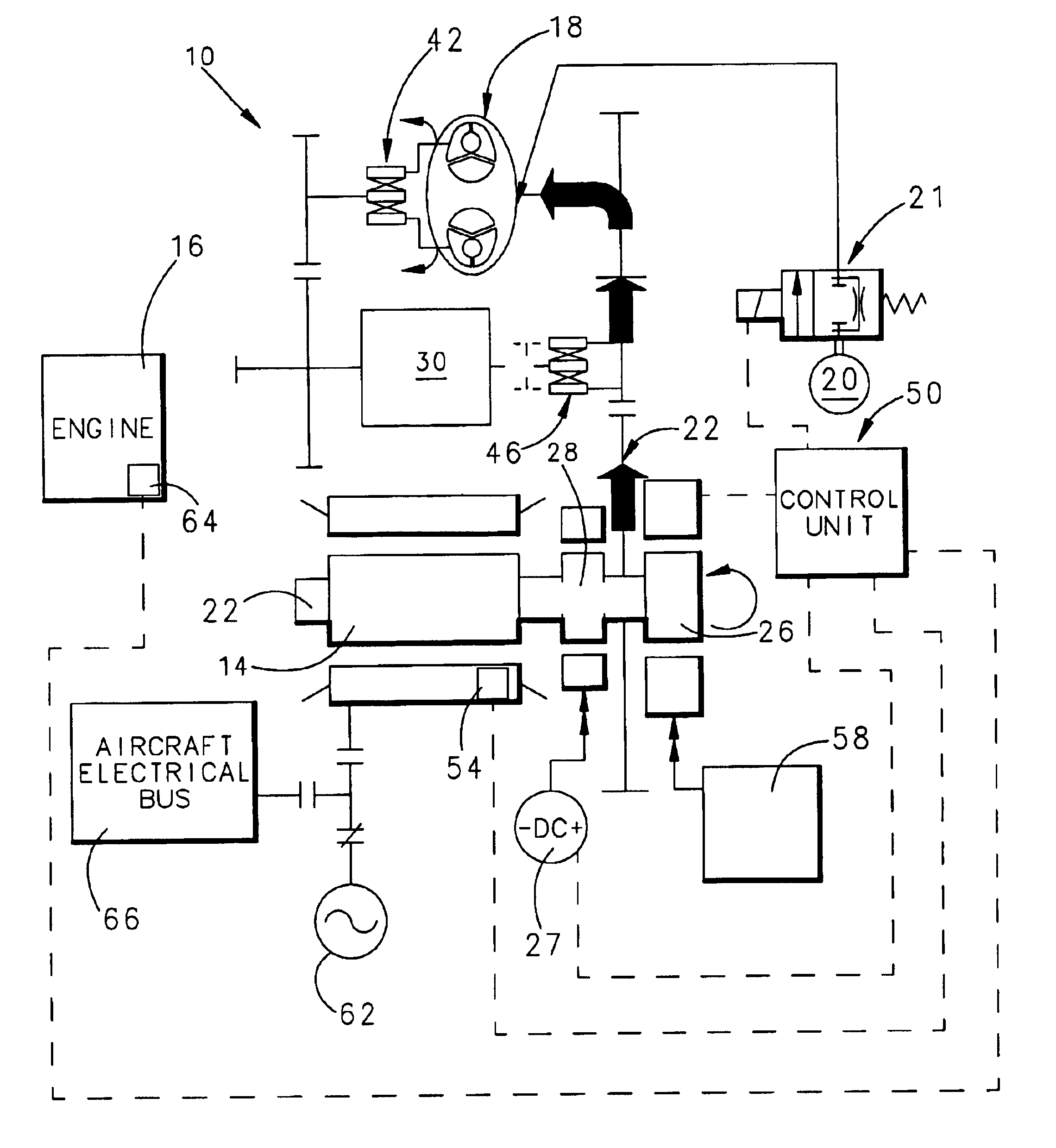 Integrated starter generator drive having selective torque converter and constant speed transmission for aircraft having a constant frequency electrical system