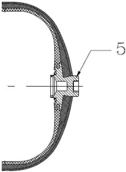 Manufacturing method of fiber full winding plastic liner composite gas cylinder