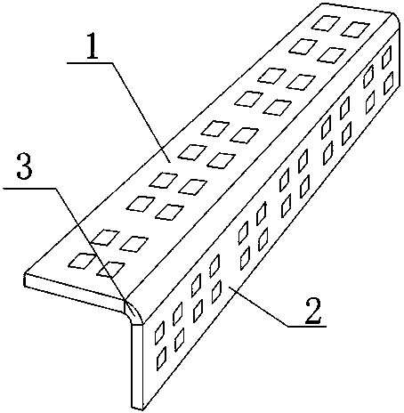 Right-angle foot line brick using method for buildings
