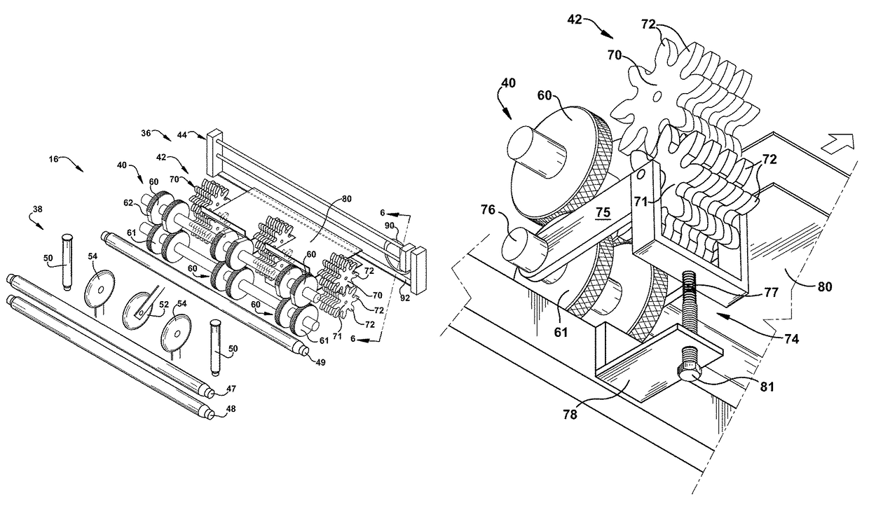 Dunnage conversion machine and method