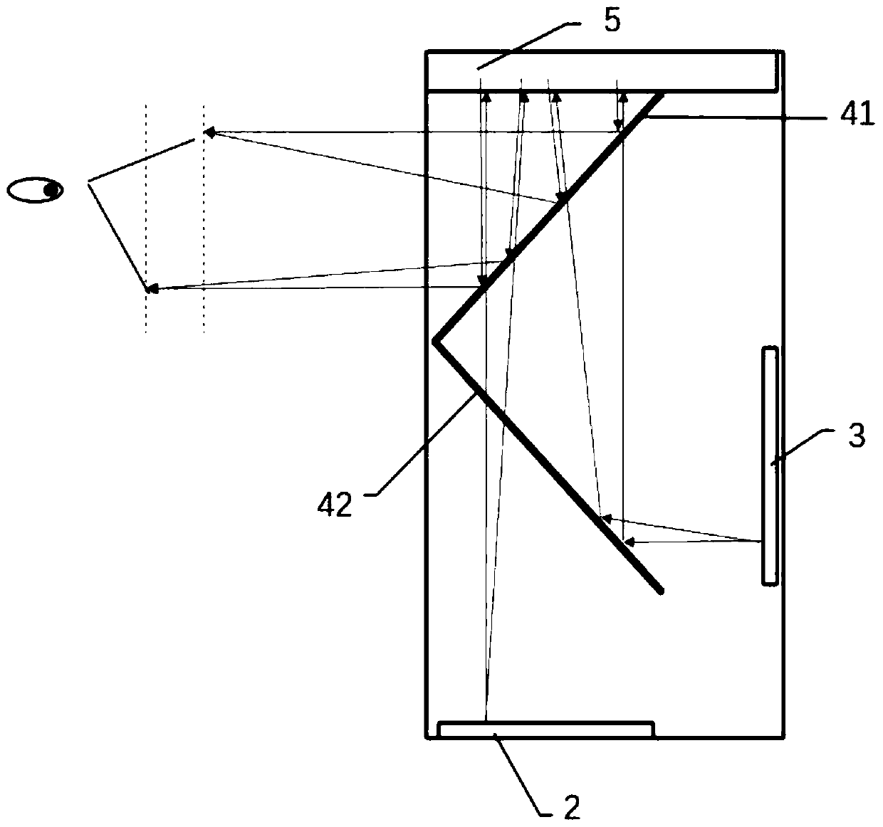 Phantom display cabinet capable of achieving dual-layer displaying