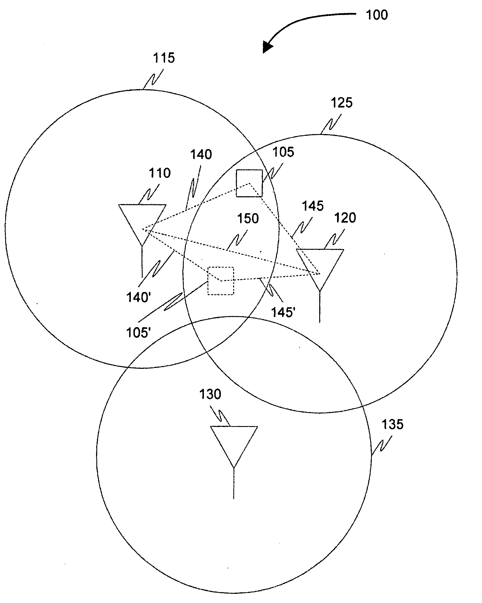 Method and system for hybrid positioning using partial distance information