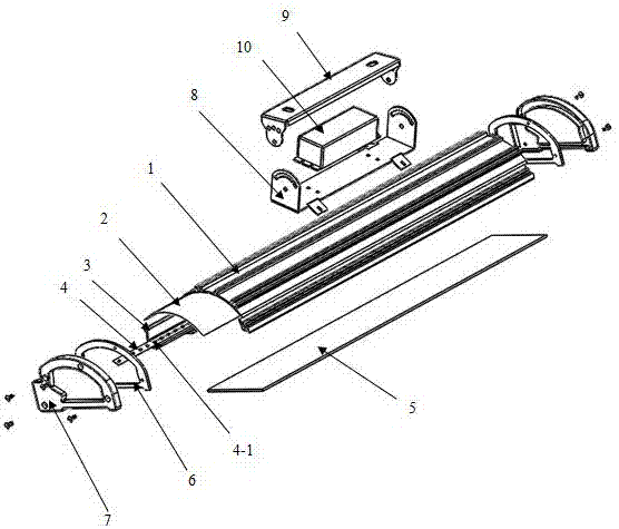 LED indirect lighting tri-proof light