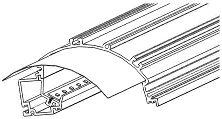 LED indirect lighting tri-proof light