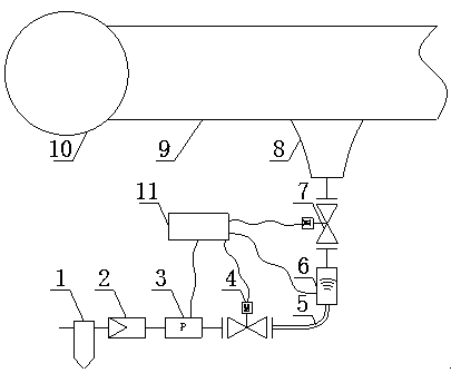 Online descaling device for fan