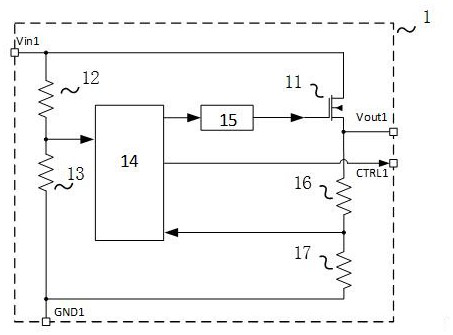 Output circuit and switching power supply system using same