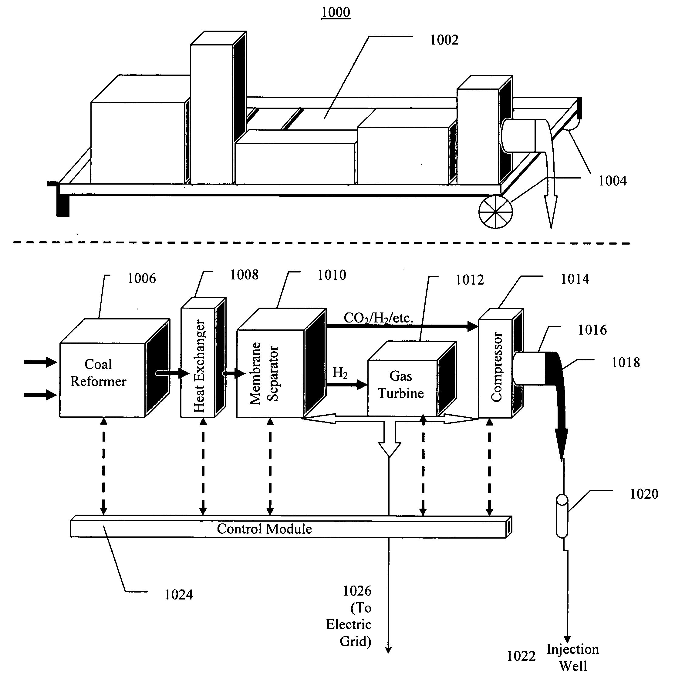 Control system and method for controlling a hybrid petroleum extractor/power generator