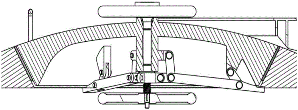 Locking device for hatch cover of deep-sea manned submersible