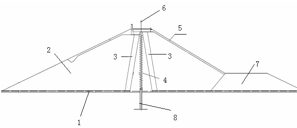 Method for realizing seepage prevention of bridge wall by means of polyvinyl chloride film