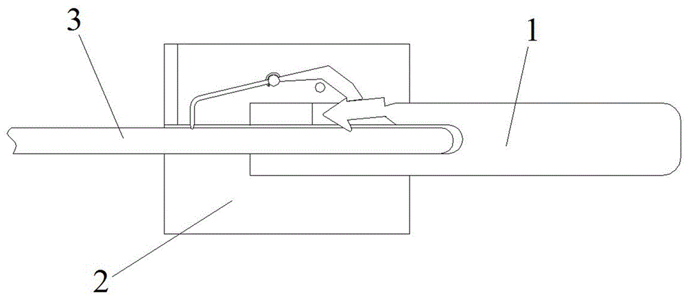 Cable insertion piece connection structure