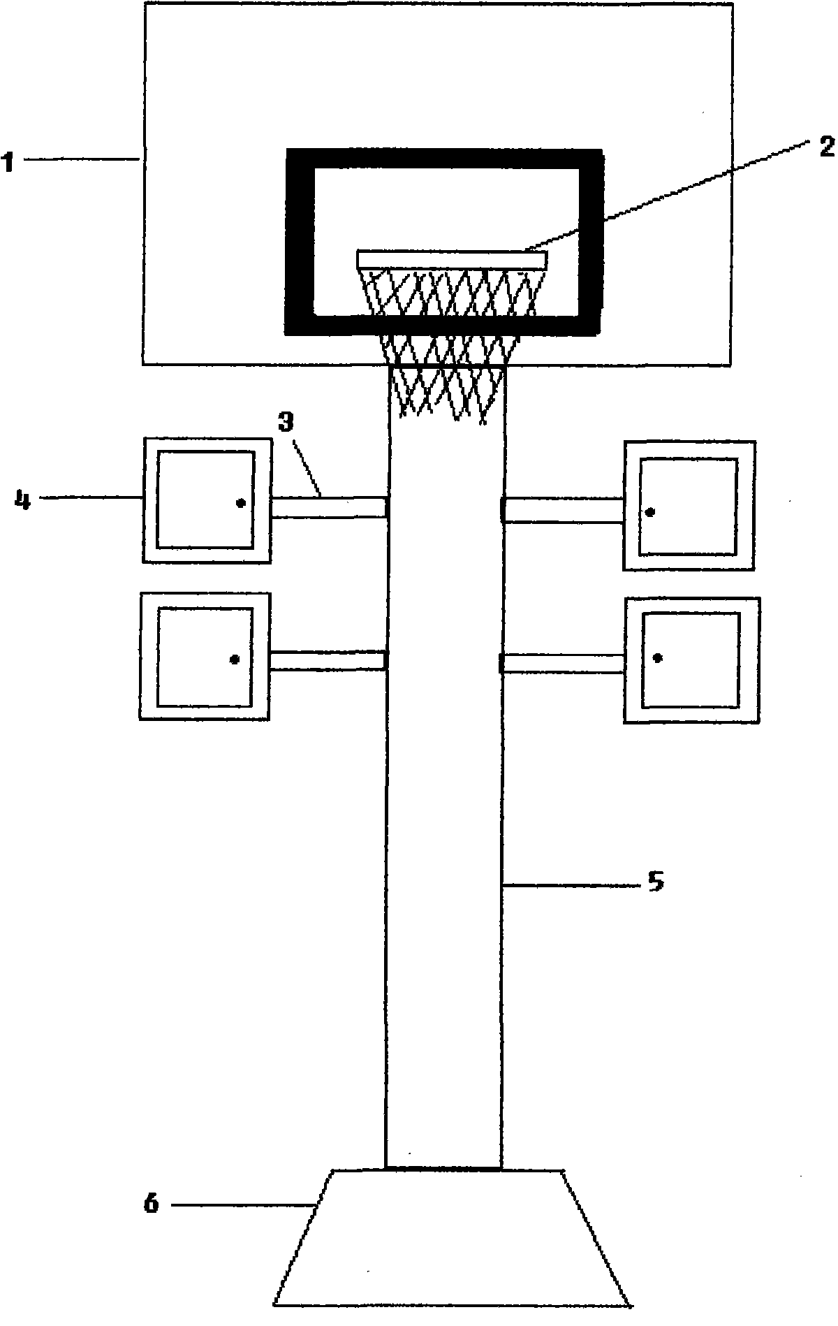 Novel basketball stand
